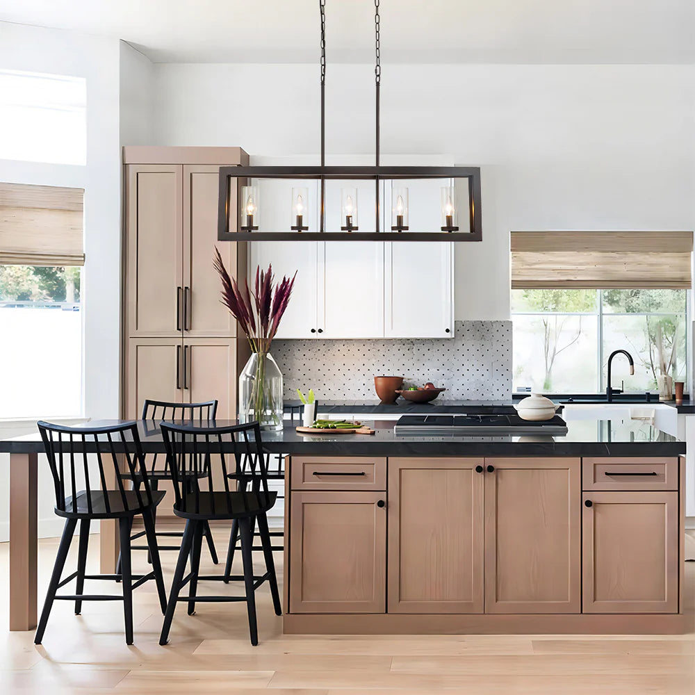 Bronze 5-Light Kitchen Island Pendant D81330
