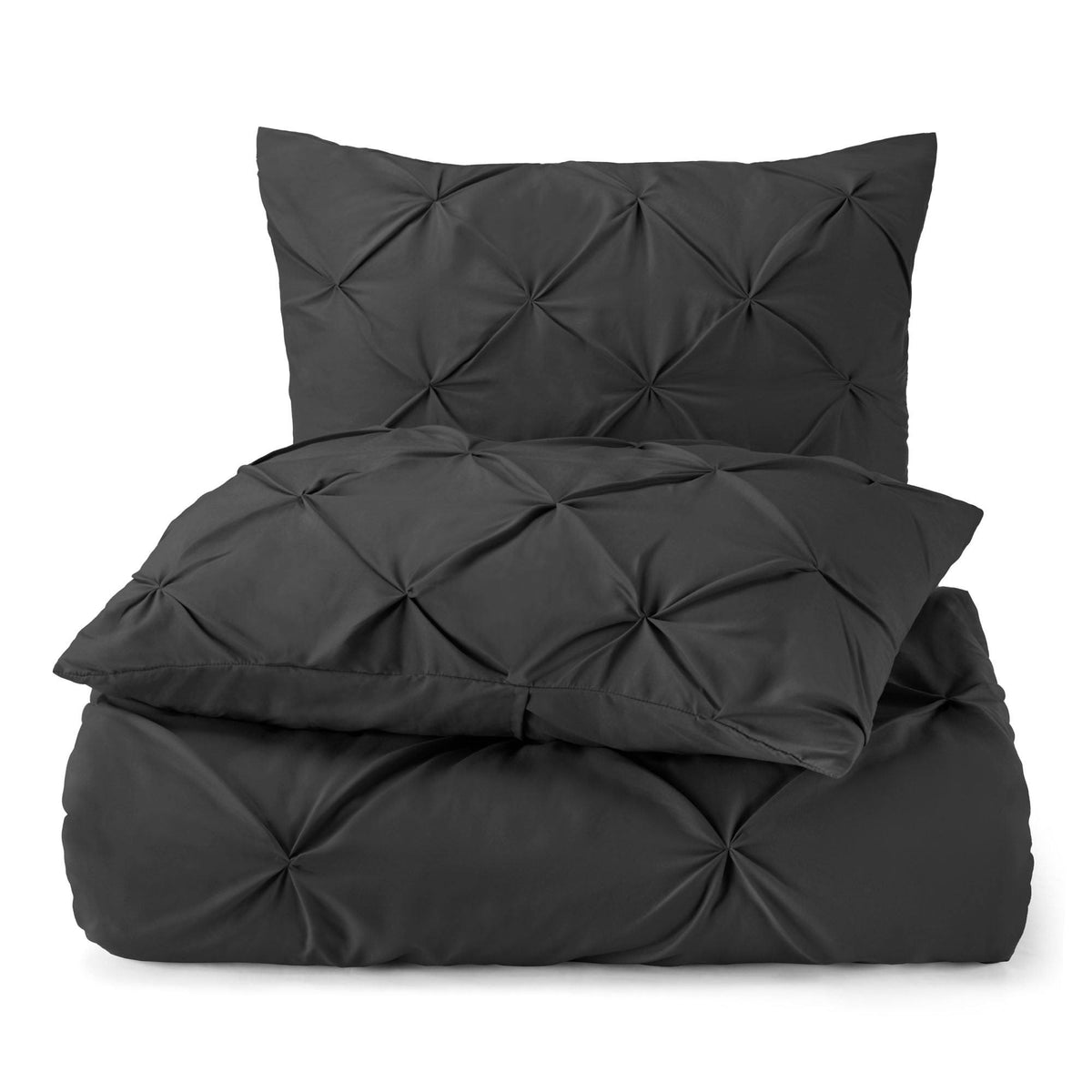 Cream California King Pinch Pleat Duvet Cover Set K3710