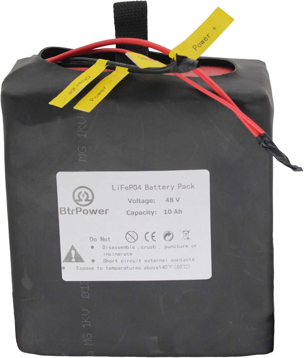 48V 10AH-50AH Lithium ion LiFePO4 Battery Pack with 5A Charger and 50A BMS E819963