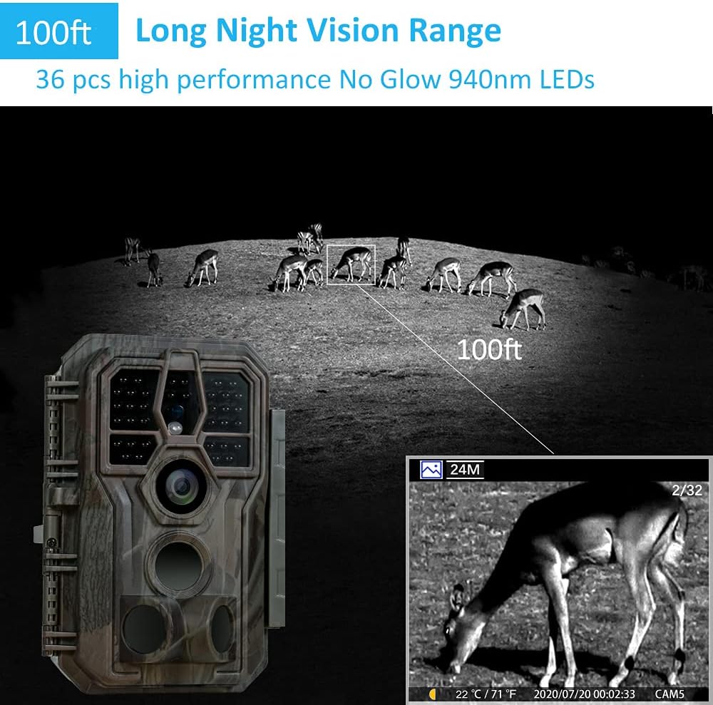Camo Trail Camera with Night Vision A52640