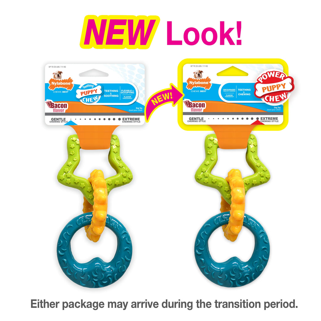 Bacon Teething Toy Rings for Dogs (1 Count) E508