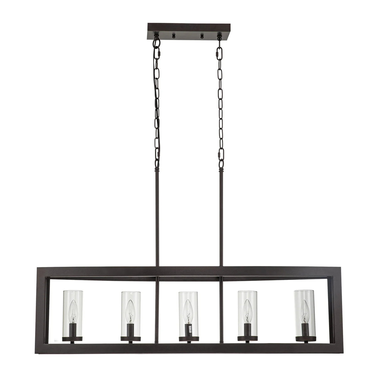 Bronze 5-Light Kitchen Island Pendant D81330