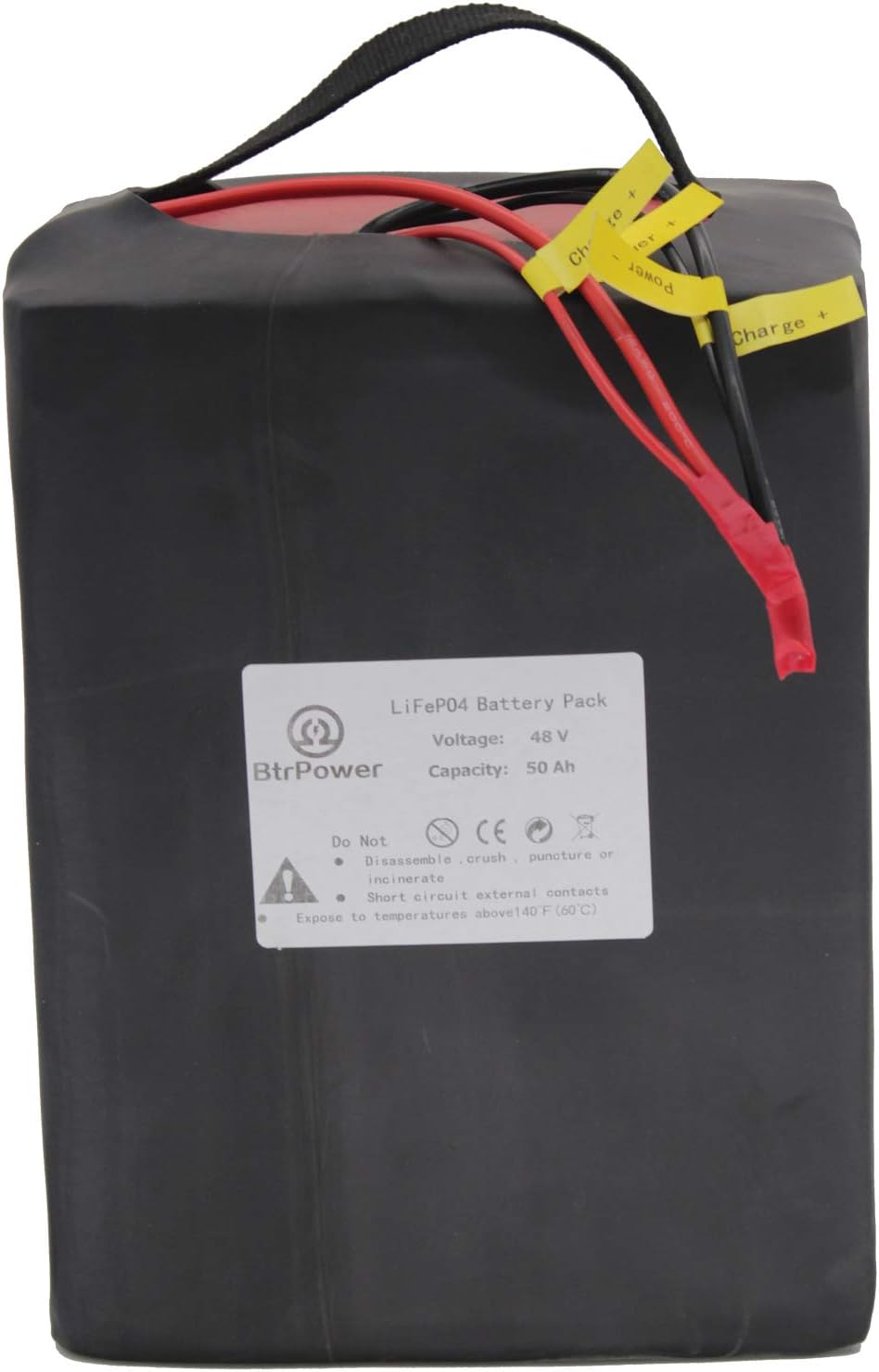 48V 10AH-50AH Lithium ion LiFePO4 Battery Pack with 5A Charger and 50A BMS E819963
