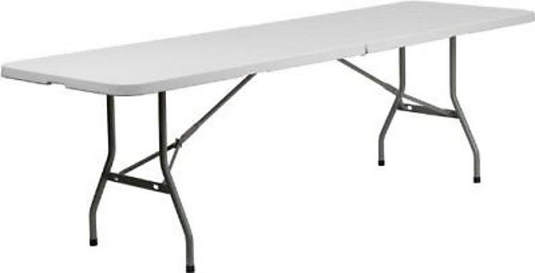 Granite White Plastic Folding Table P406