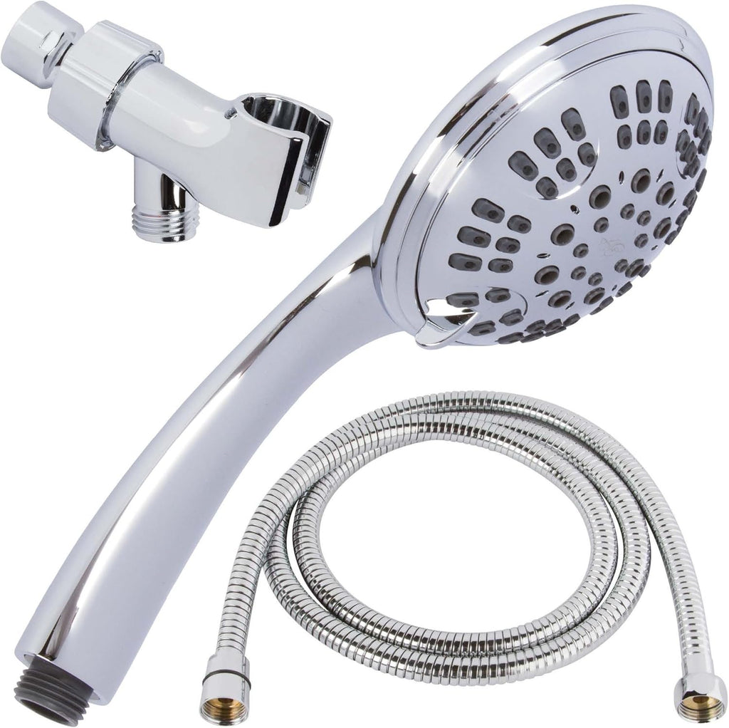 Brushed Nickel Handheld Shower Head Kit, 6 Function, 1.8 GPM, Pack of 2 Y764
