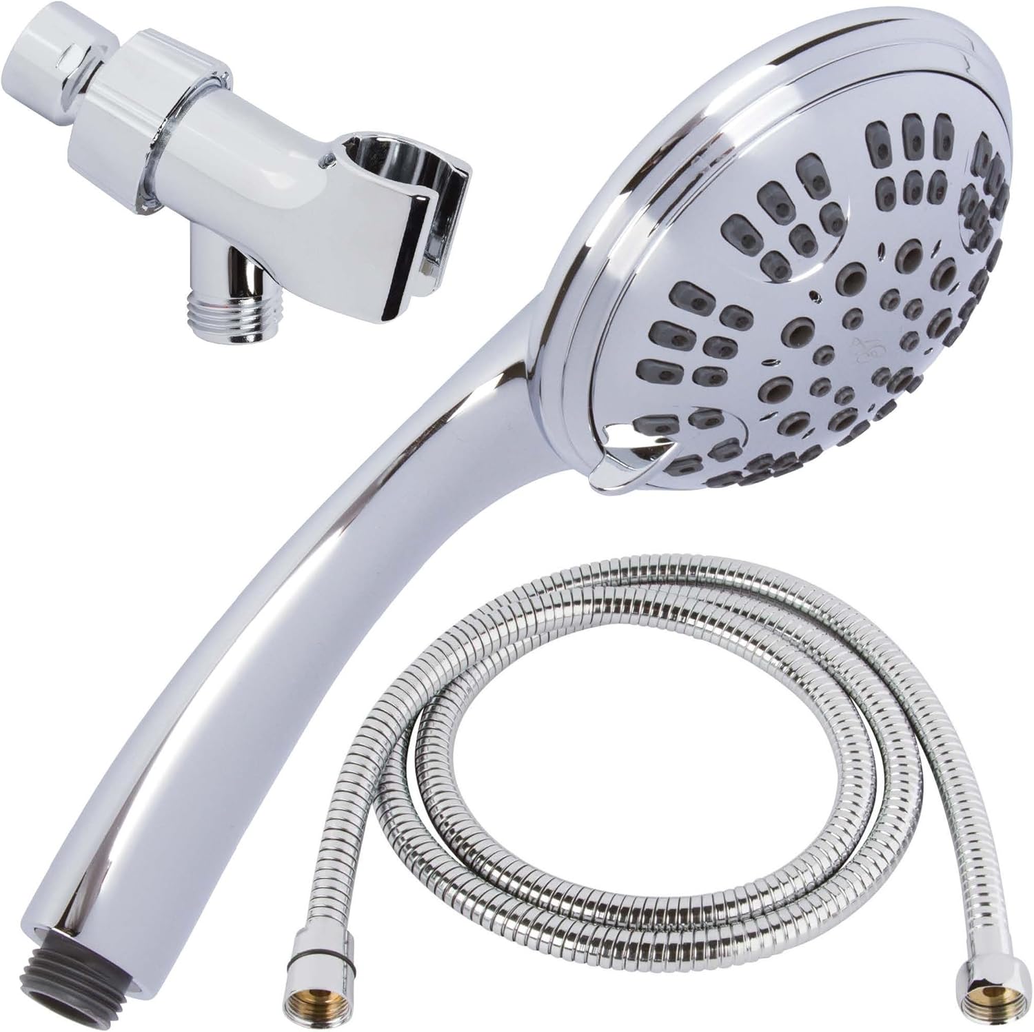 Brushed Nickel Handheld Shower Head Kit, 6 Function, 1.8 GPM, Pack of 2 Y764