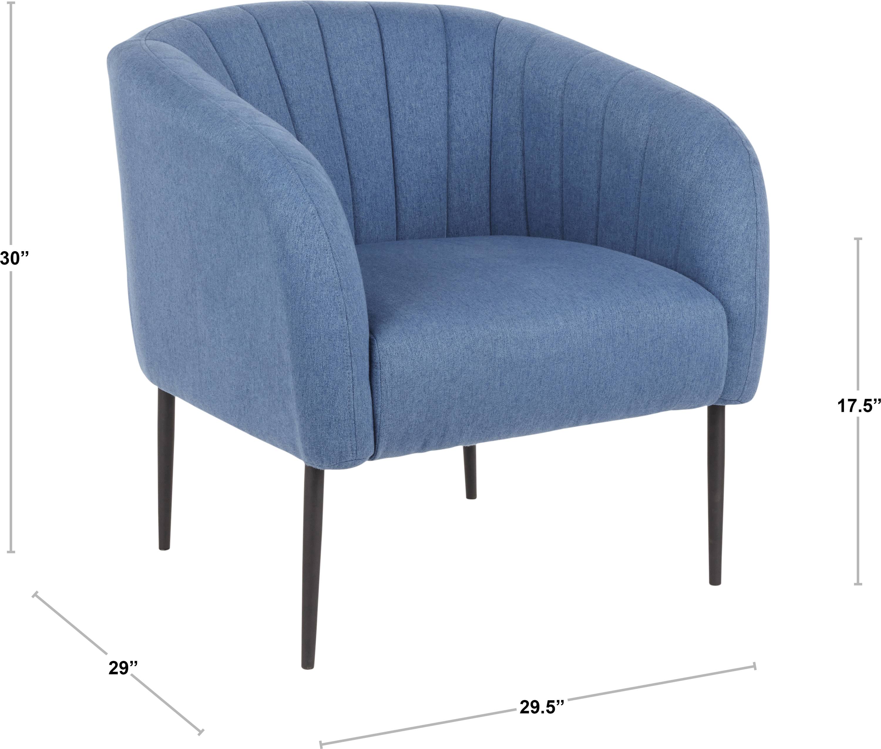Black Metal Grey Velvet Accent Chair Y9135