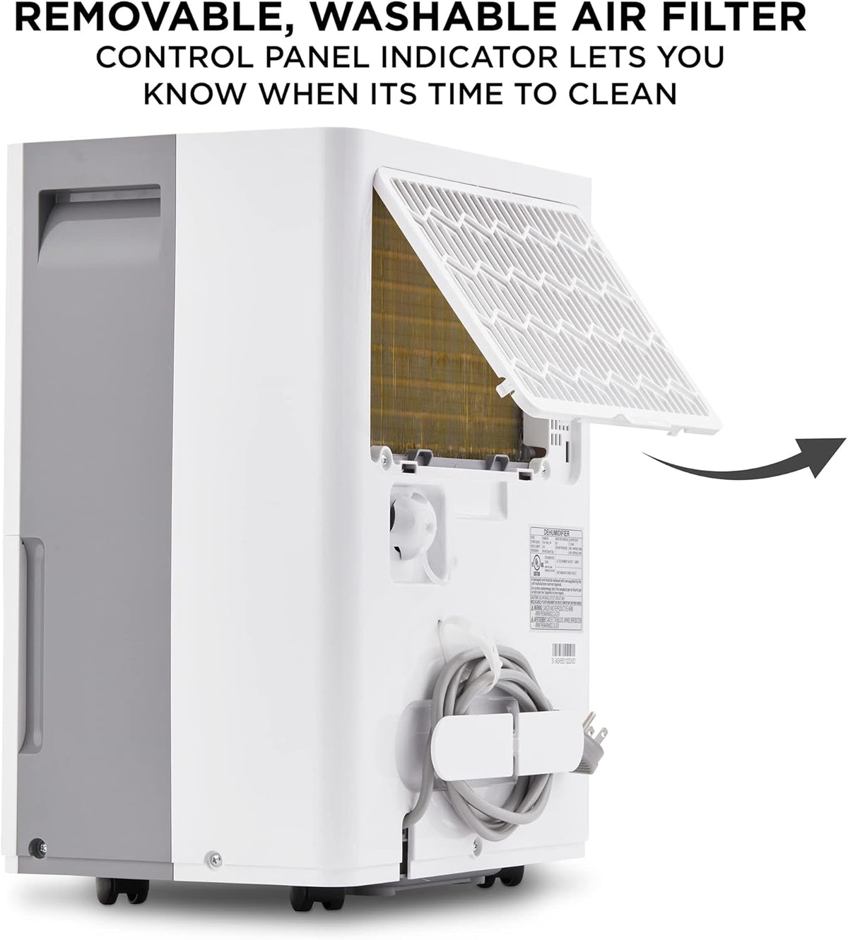 1,500 Sq. Ft Energy Star Dehumidifier with Continuous Drain Hose Connector E717666