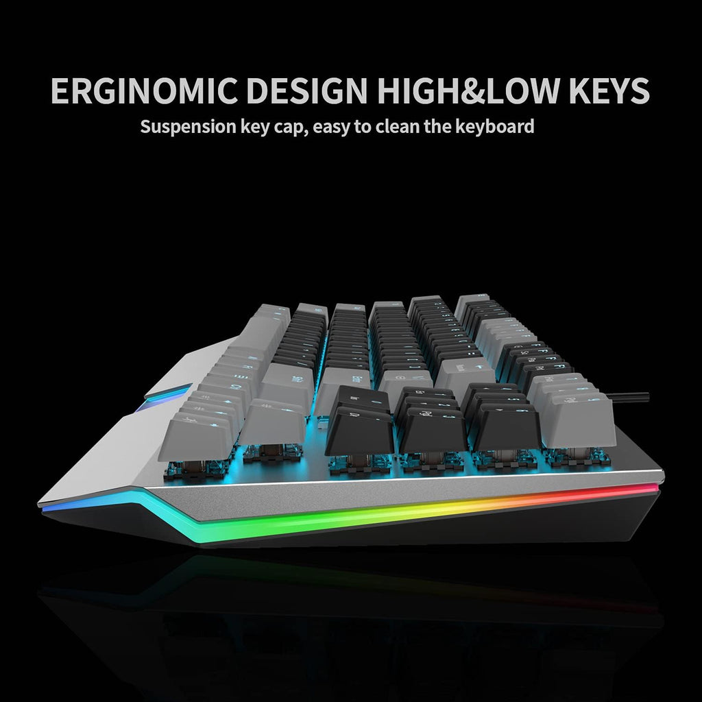 RGB Backlit Ultra-Compact 89 Keys Mechanical Gaming Keyboard with Hot-Swappable Switch S511
