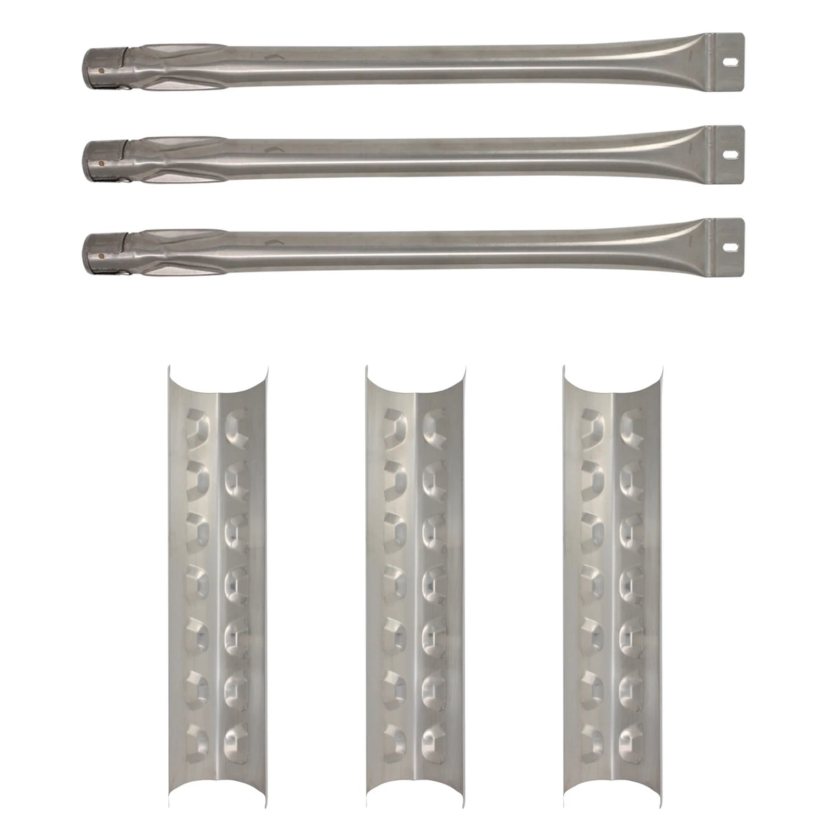 3-Pack Stainless Steel BBQ Gas Grill Tube Burner Replacement Parts D629747