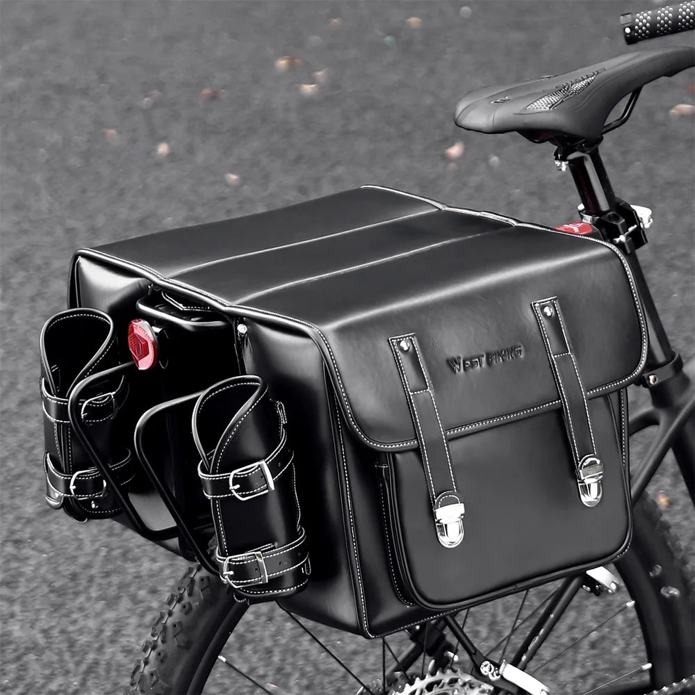 Retro Leather Rearseat Bag Bike Rear Bag X921041