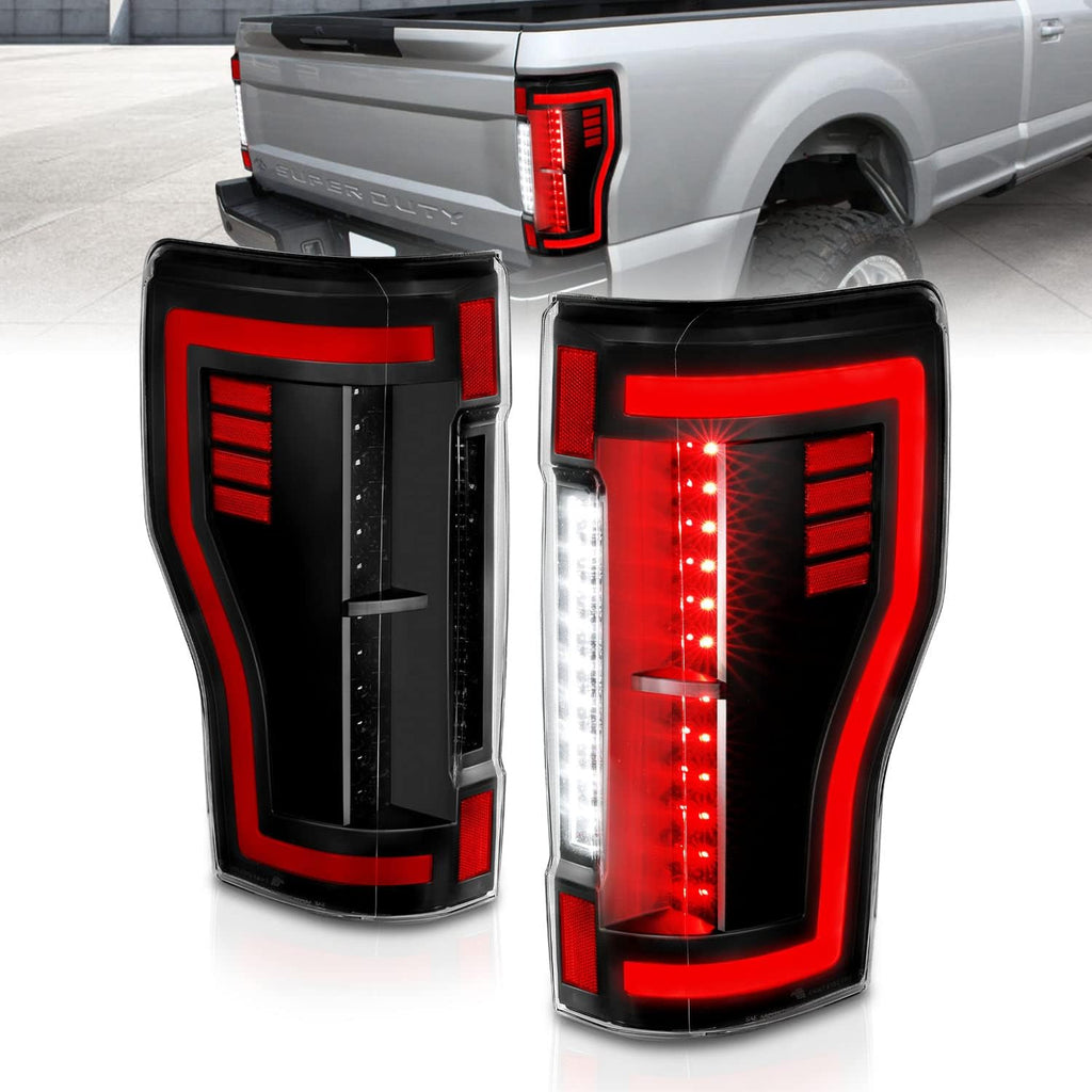 Full LED Black Replacement Taillights Pair D86575
