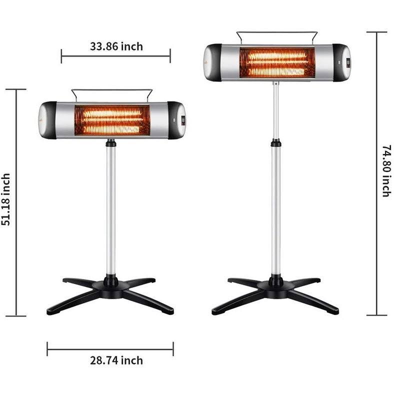 1500 Watt Electric Outdoor Heater P2550