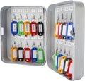 Key Lock 20 Position Key Cabinet Lock Box Grey Pack of 2 O619981