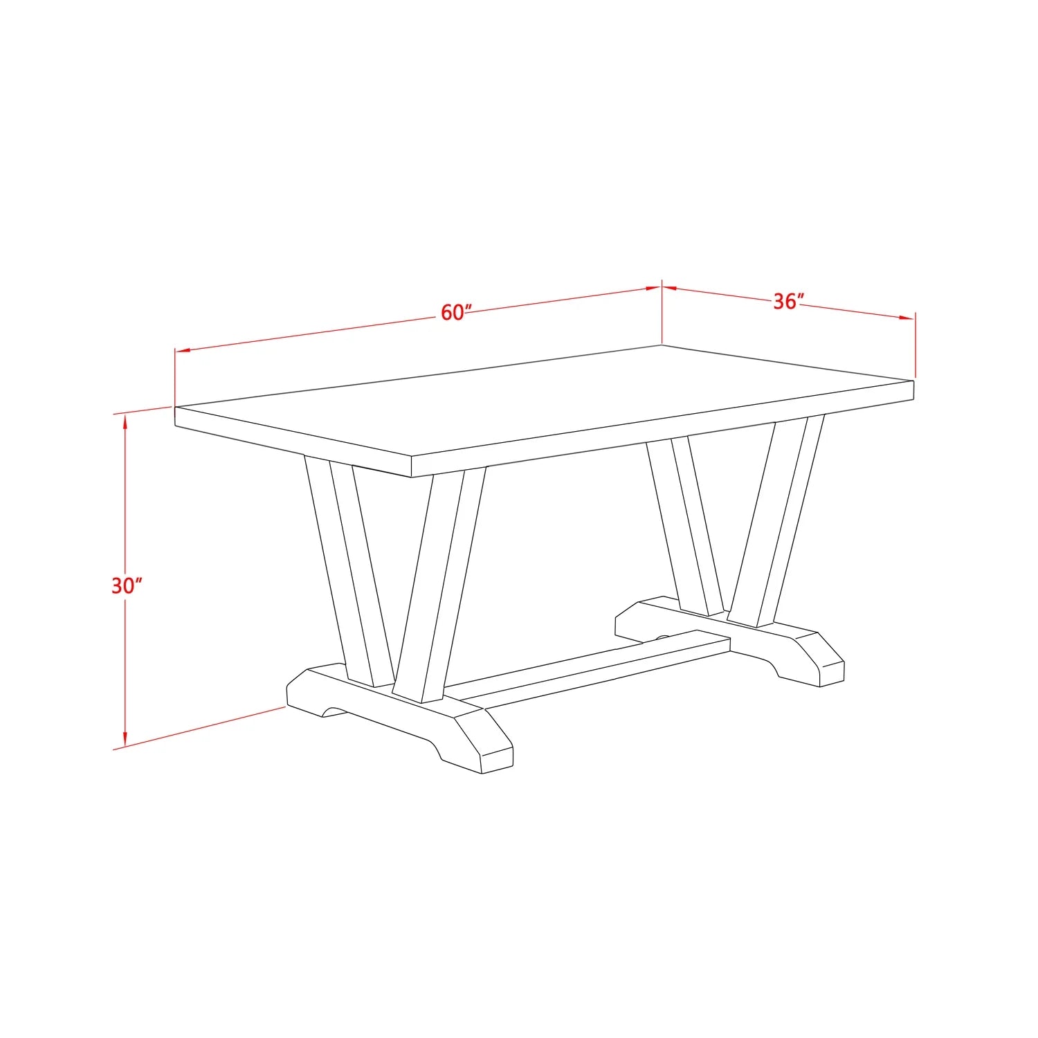 6-piece Wood Dining Set with Fabric Seat in Gray I746661