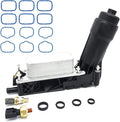 Engine Oil Filter Cooler Housing Assembly Complete Kit Compatible with 3.6L R360