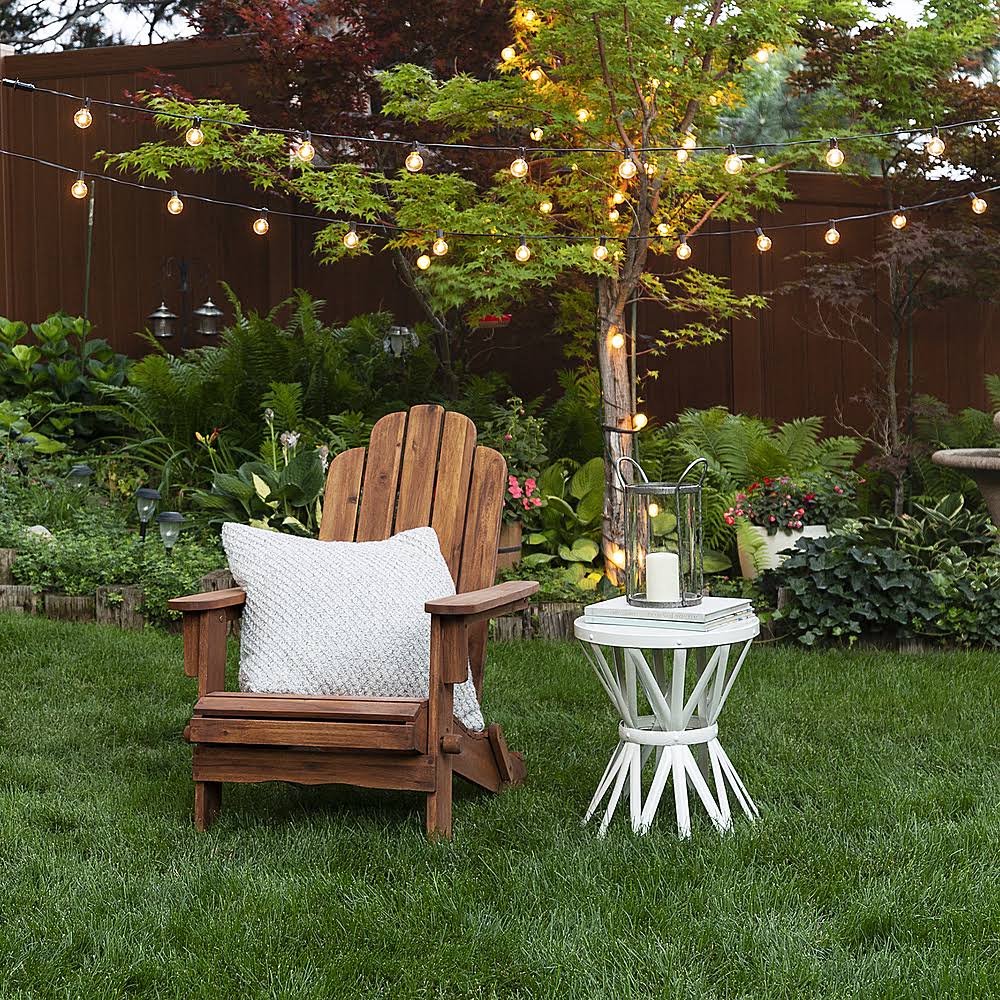Brown Acacia Wood Adirondack Chair K7255