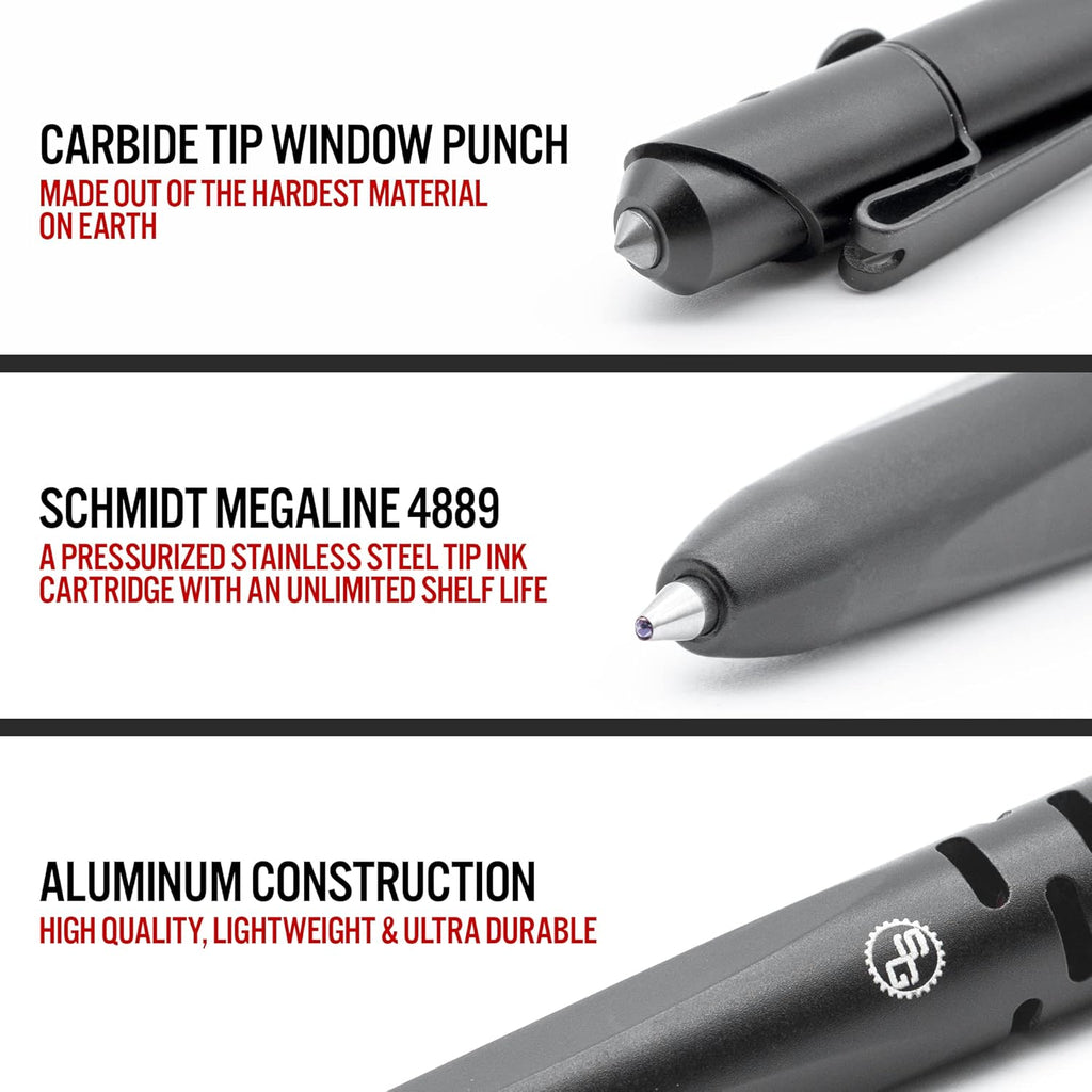 Tactical Pen with Carbide Window Breaker C627