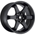 Satin Black 15x6.5 4x100 / 4x114.3 38mm Wheel V3844