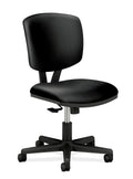 Black Plastic Leather Task Chair D6961