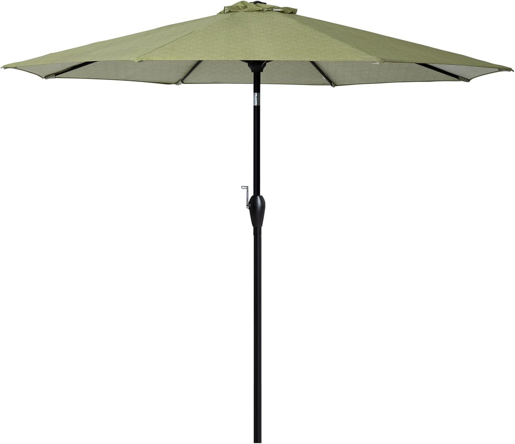 Beige 9 ft Patio Umbrella with Nonfading Canopy D907962