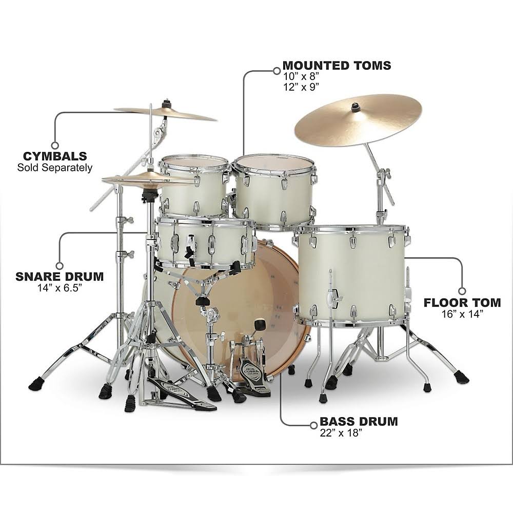 5-Piece Shell Pack Satin Arctic Pearl White P38682