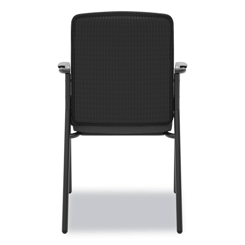 Black Mesh Back Multi-Purpose Chair with Arms H687