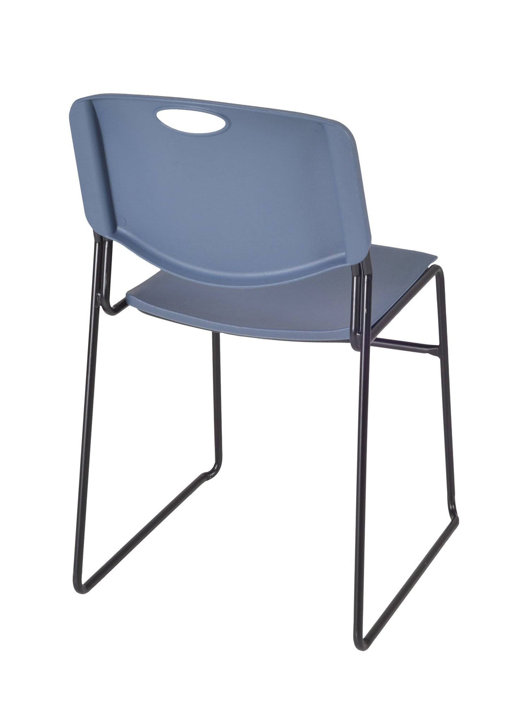 36x22 Round Breakroom Table with 4 Stack Chairs V621