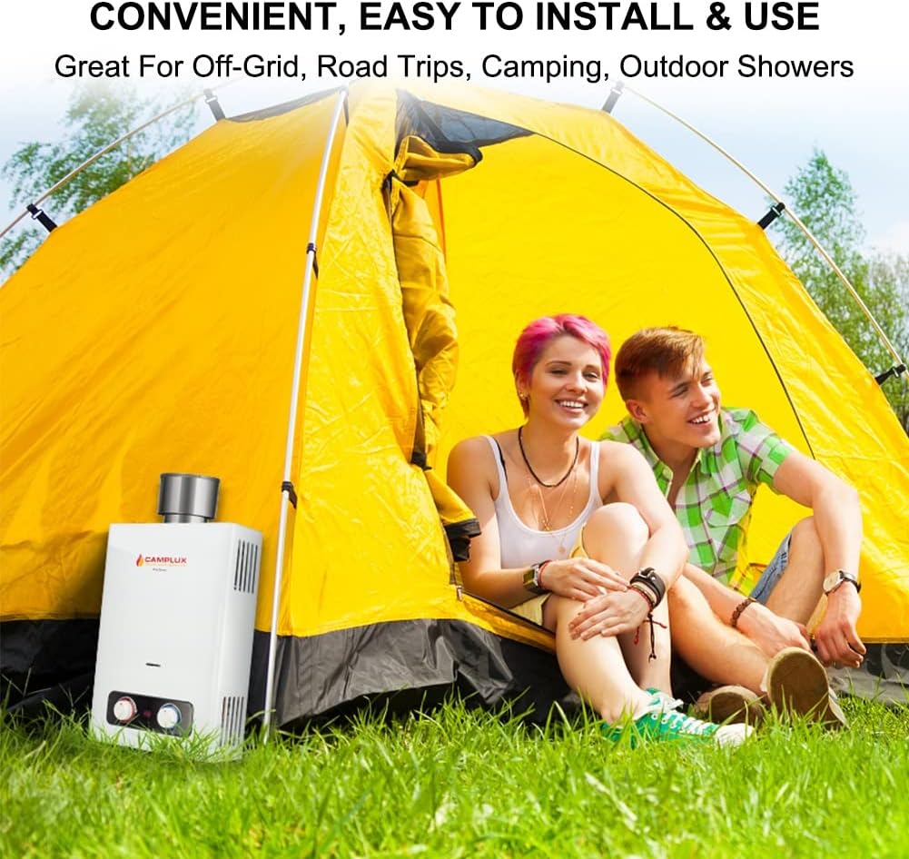 1.58 GPM Outdoor Propane Tankless Water Heater with S/S Rain Cap R897