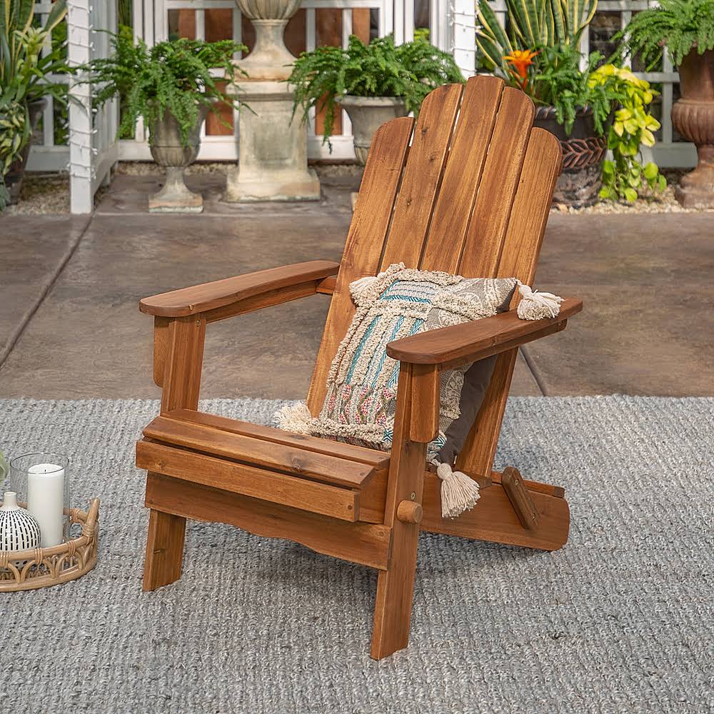 Brown Acacia Wood Adirondack Chair K7255