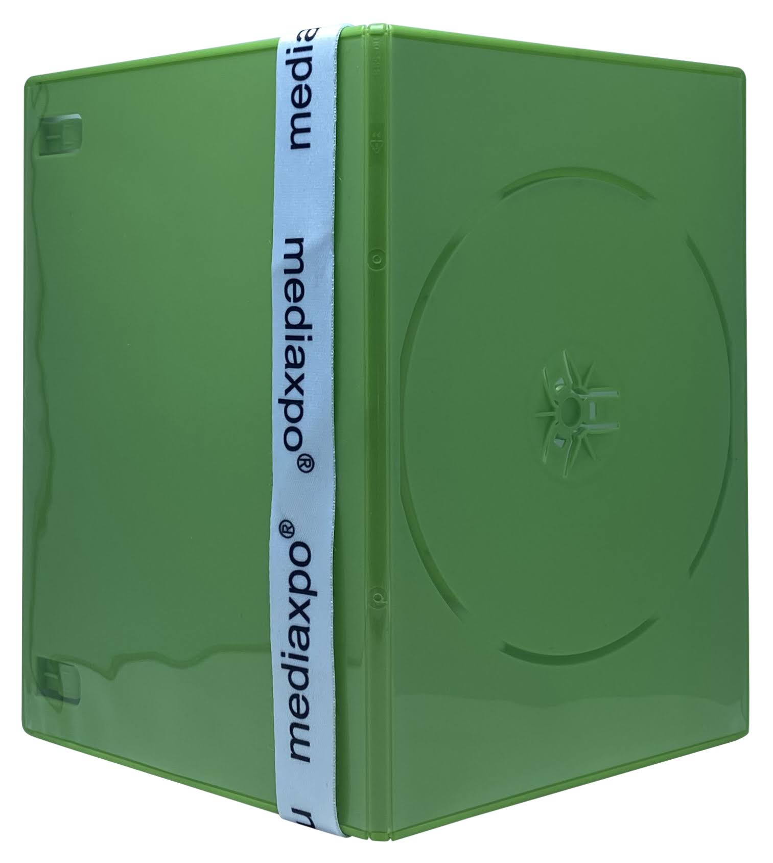 200 Slim Solid Green Single DVD Cases 7mm A8827