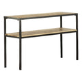 Natural Console Table with Open Shelf D50153