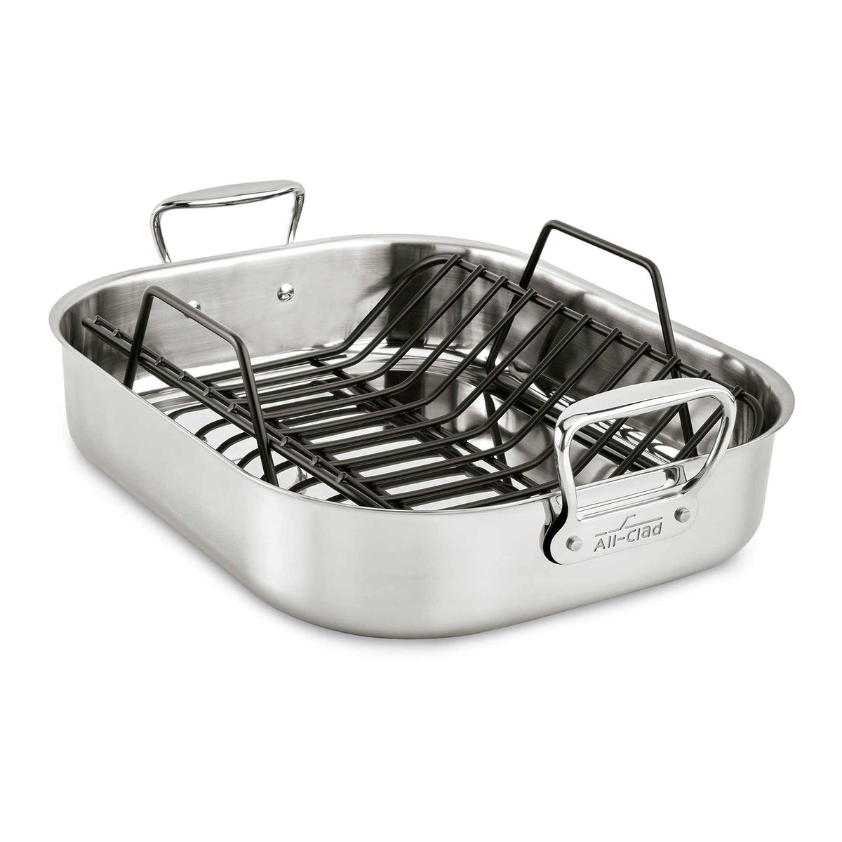 Large Stainless Steel Roaster with Rack N92105