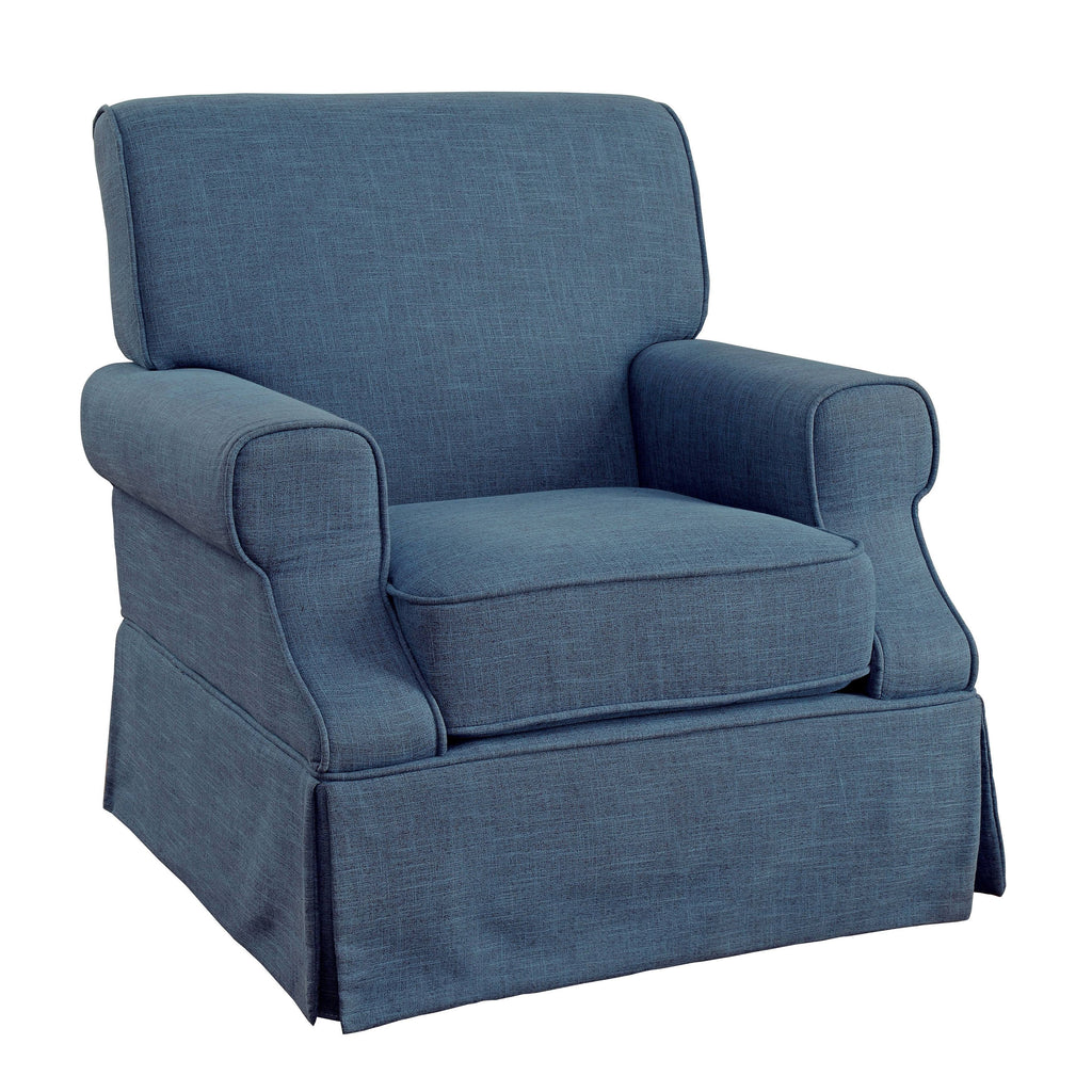 Beige Linen Fabric Swivel Chair P373742