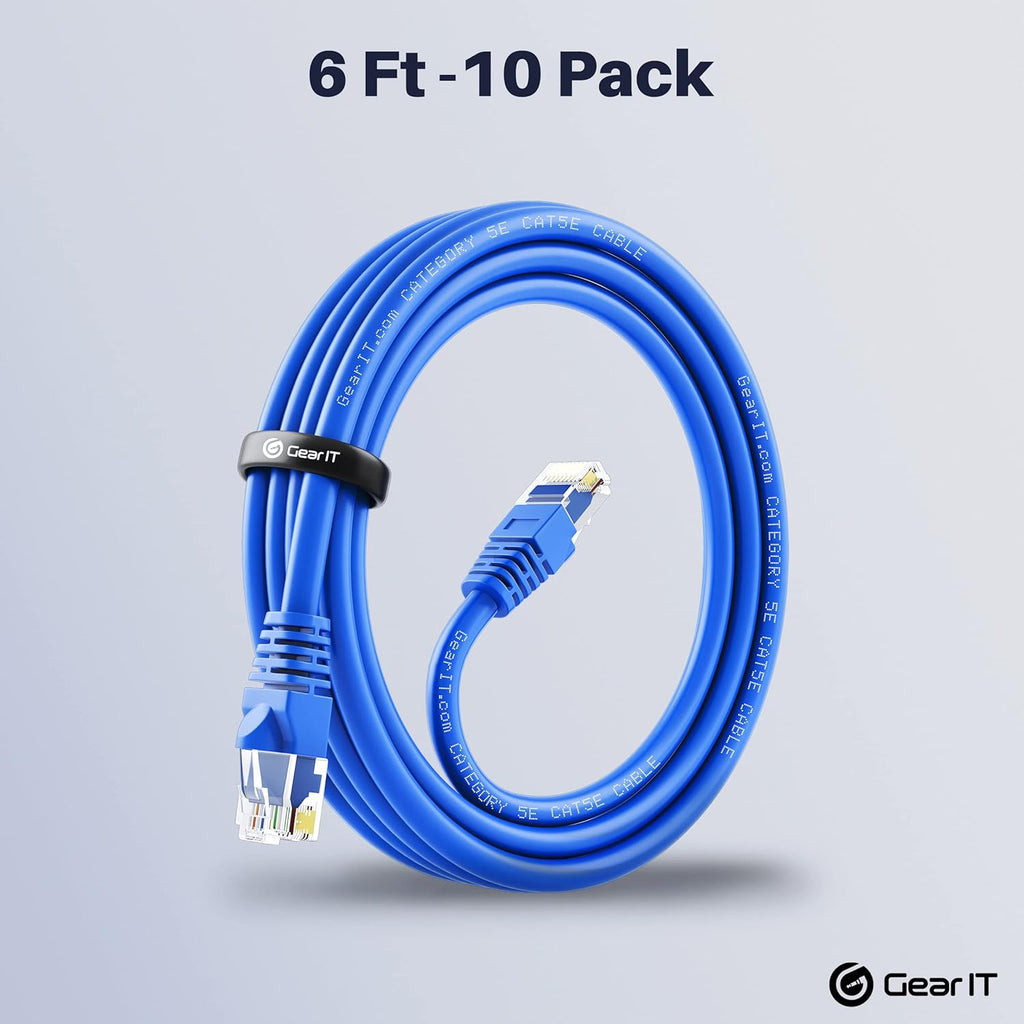 Blue 5 Feet Cat5e Ethernet Patch Cable F8934