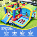 7 in 1 Inflatable Bounce House with Ball Pit & Basketball Hoop N8449