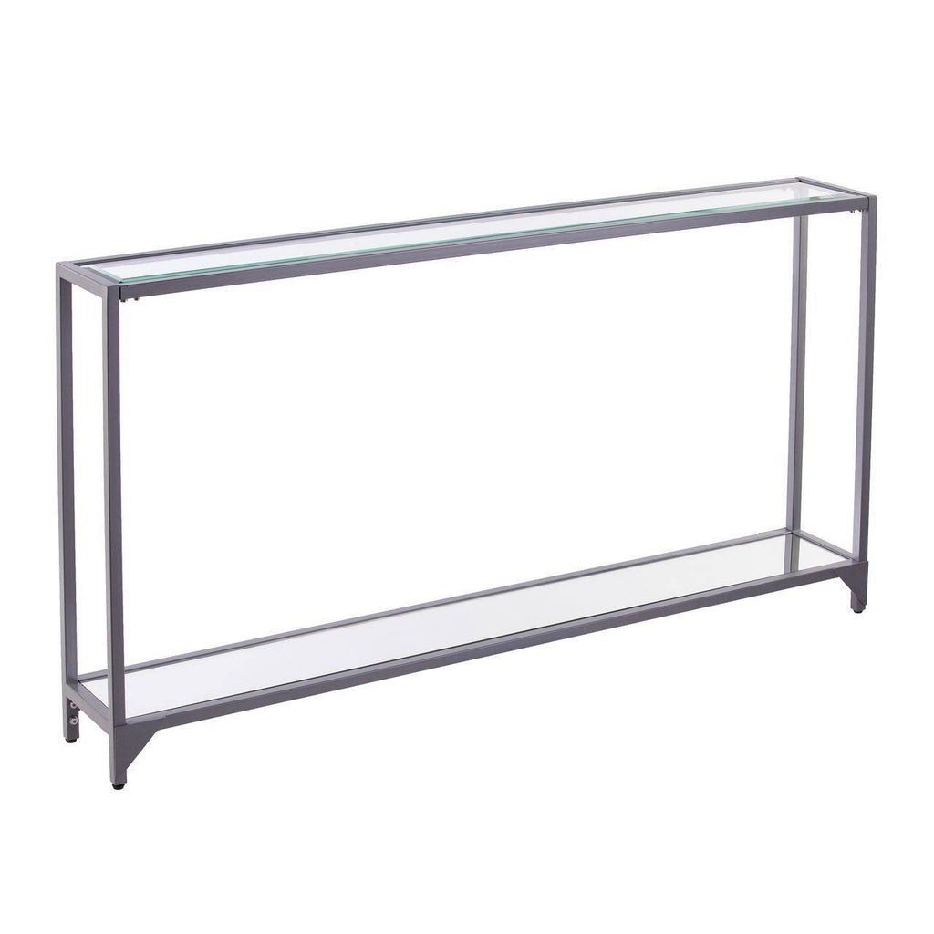 Narrow Metal Console Table - Silver D76837