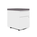White/Iron 2-Drawer Vertical Filing Cabinet T36305