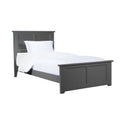 Twin Traditional Bed with Foot Board in Atlantic Grey D60596