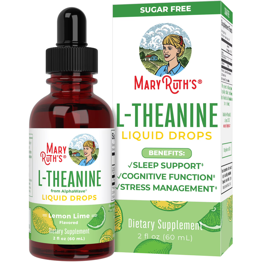 L-Theanine 200mg Liquid Drops Vegan 30 Servings X1655