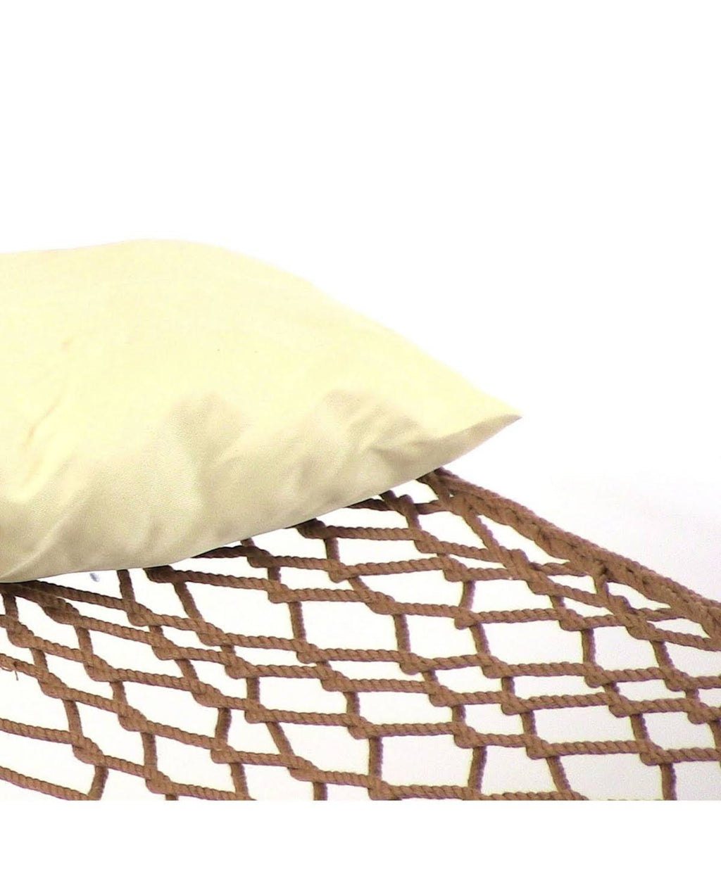 Brown Polyester Rope Hammock with Spreader Bars H92355