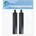 2-Pack BBQ Gas Grill Tube Burner Replacement Parts, Cast Iron Pipe Burners 15 3/4" Q553740