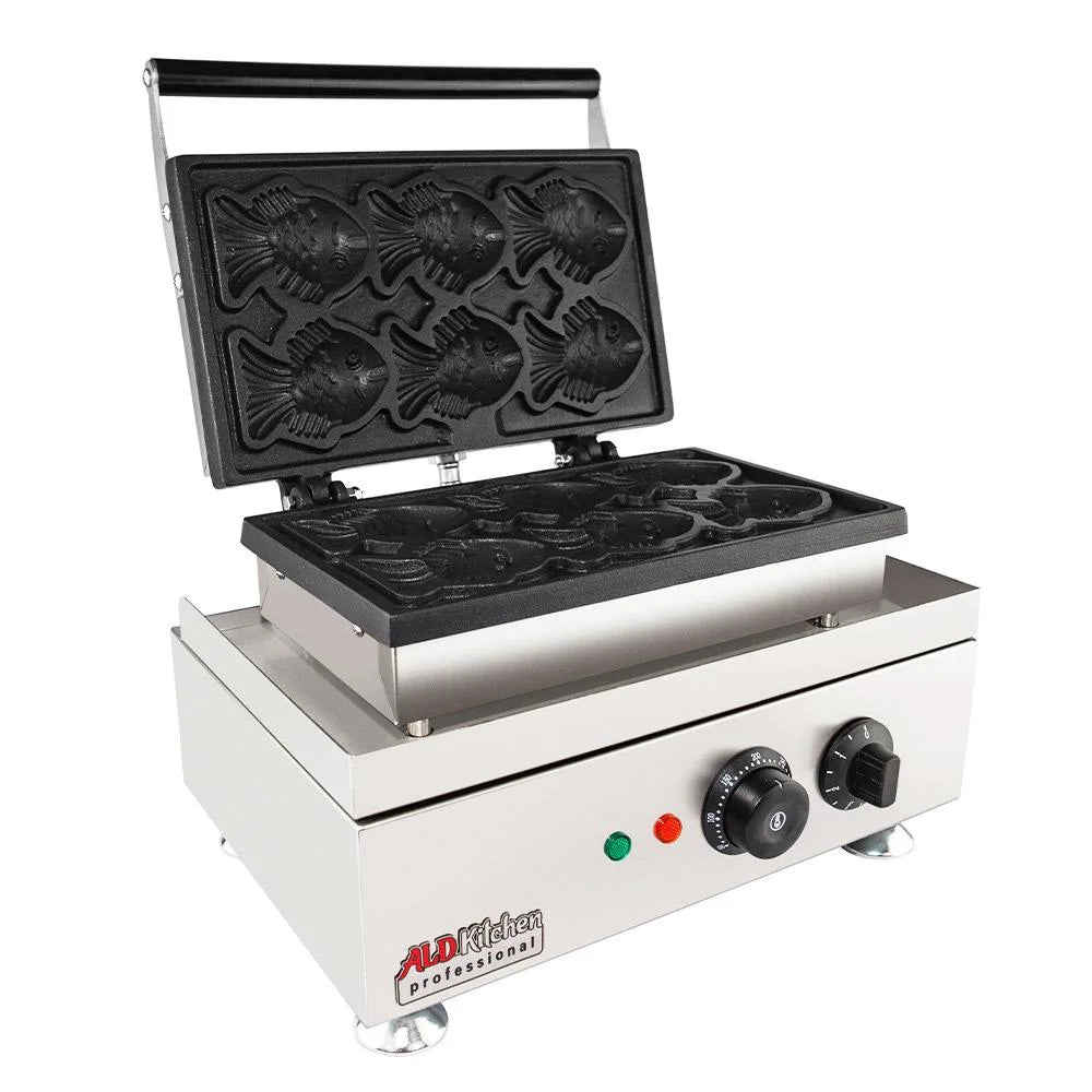 Fish Shaped Waffle Machine, Stainless Steel Nonstick Taiyaki Maker R26564