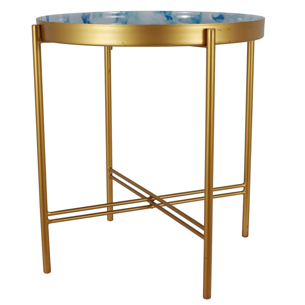 Gold Folding Accent Table V6356