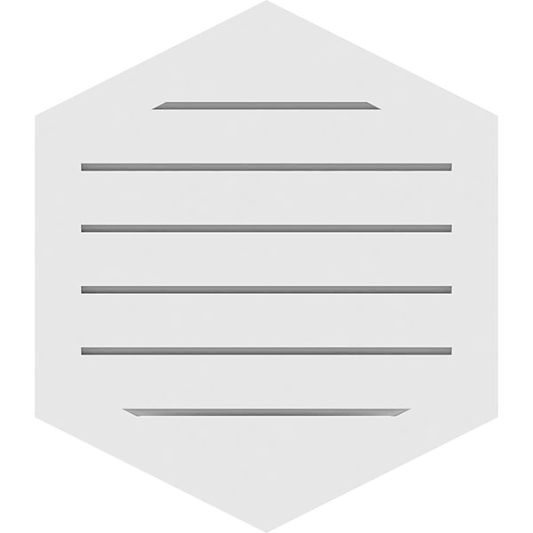 18x22W x 40x22H PVC Gable Vent L3836