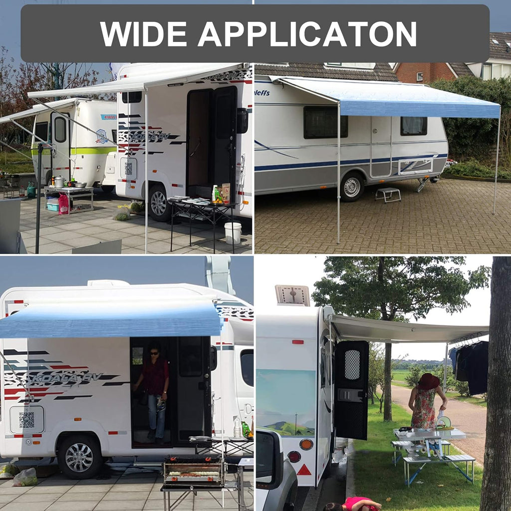 15' Waterproof Vinyl RV Awning Fabric Replacement E899495
