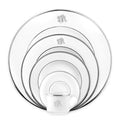 White 5-Piece Place Setting with Can Cup A6574