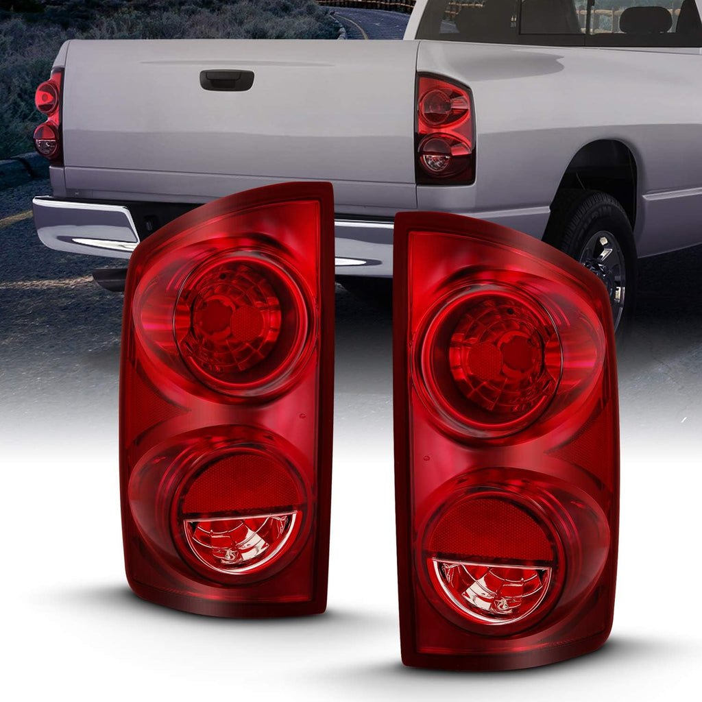 Replacement Ruby Red Tail Lights Assembly Set Pack of 2 L4766