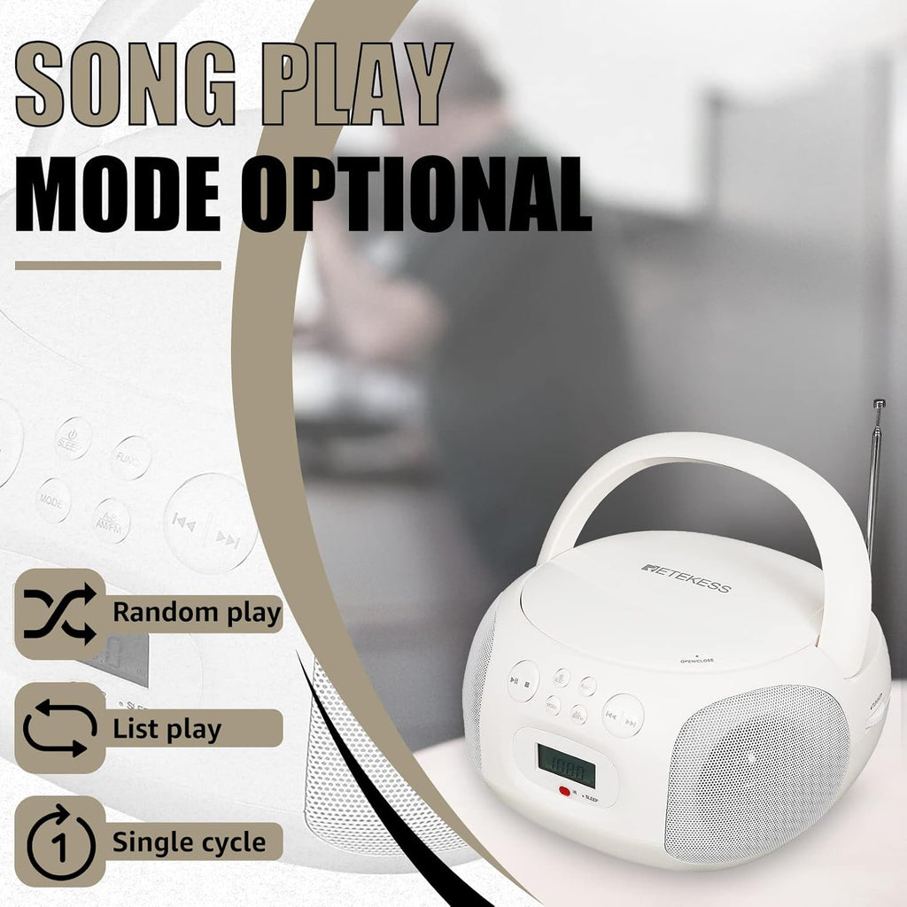CD and Cassette Player Combo with Remote Control D402
