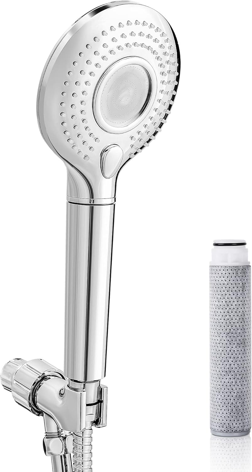 Handheld Shower Set with Hard Water Filter, 3 Shower Modes, Pack of 2 C367